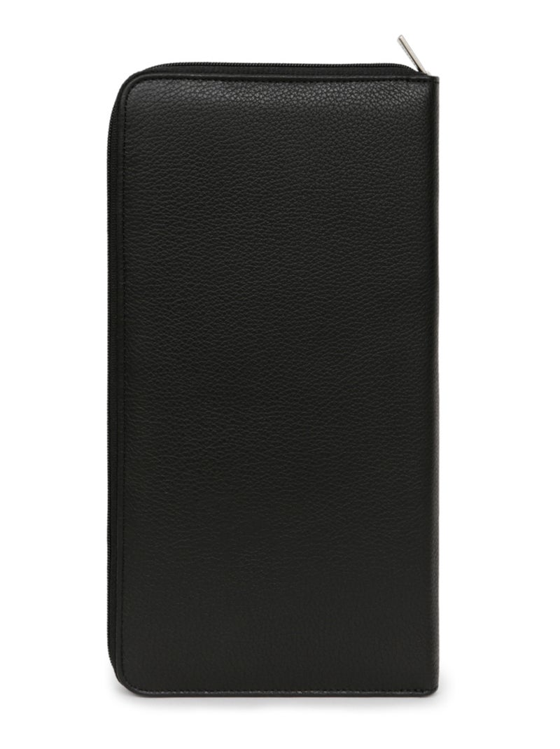 Compagnon de voyage  1 volet  Cuir CONFORT Noir - Kiabi