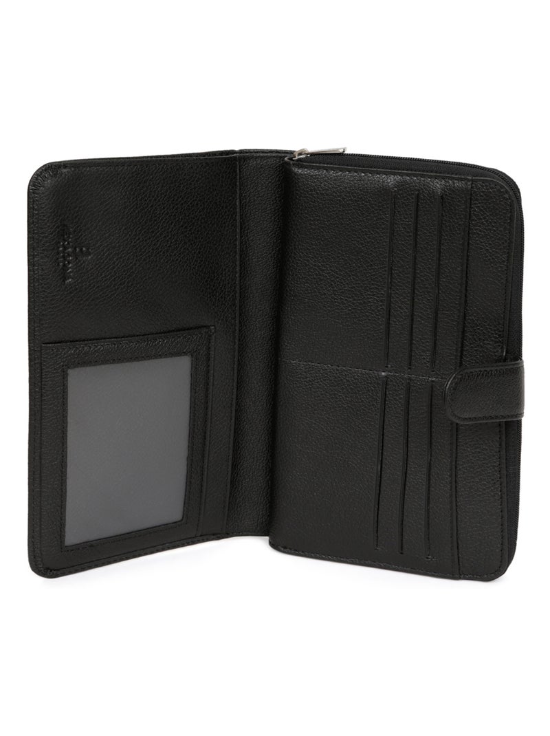 Compagnon de voyage  1 volet  Cuir CONFORT Noir - Kiabi
