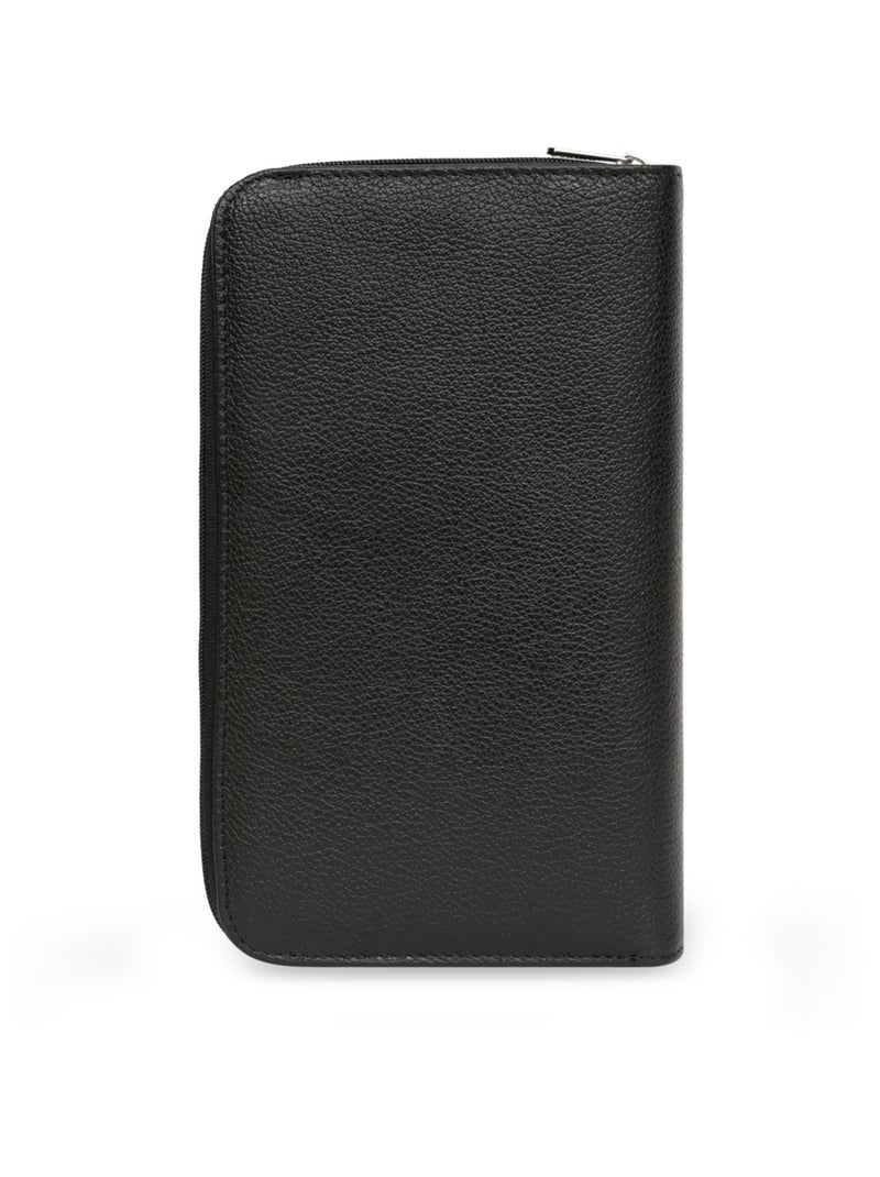 Compagnon de voyage  1 volet  Cuir CONFORT Noir - Kiabi