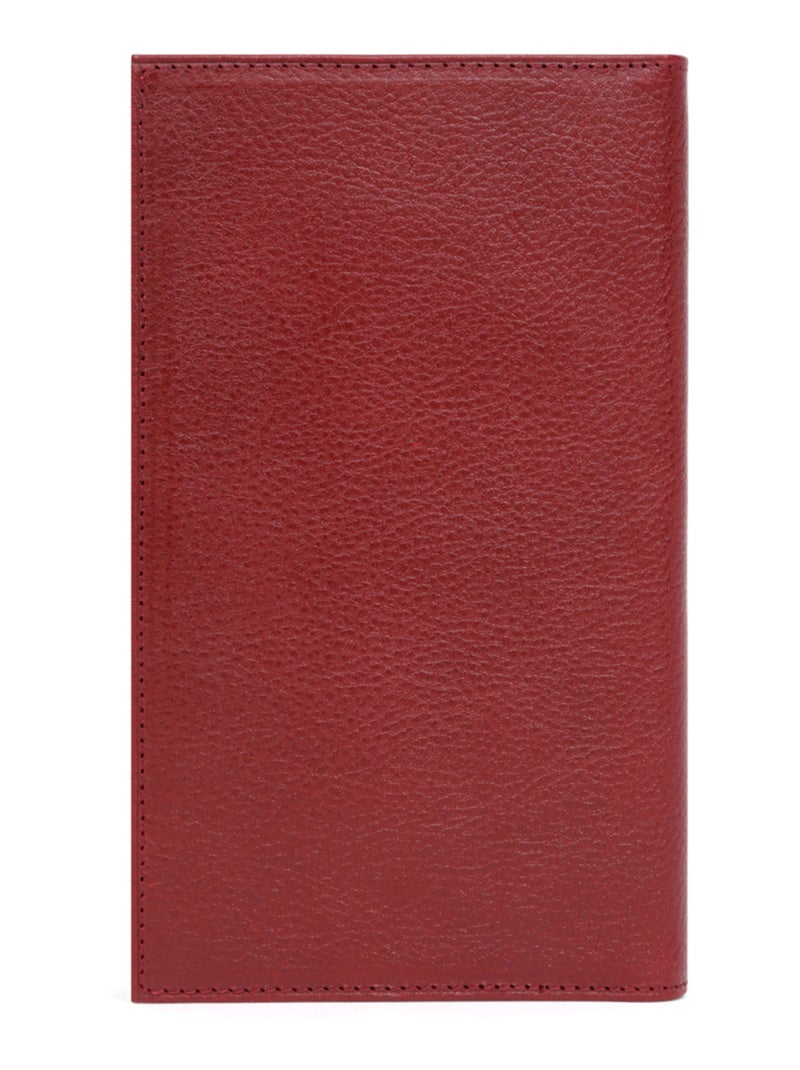 Compagnon de voyage  1 volet  Cuir RÉPUBLIQUE Rouge carmin - Kiabi