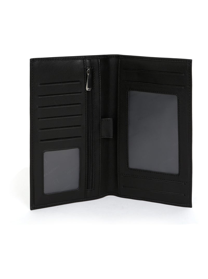 Compagnon de voyage  1 volet  Cuir SOFT Noir - Kiabi