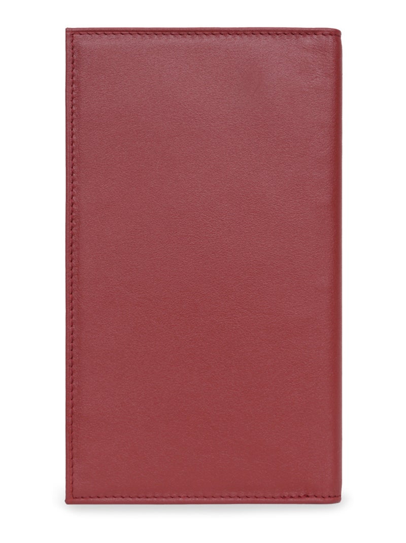 Compagnon de voyage  1 volet  Cuir SOFT Rouge - Kiabi