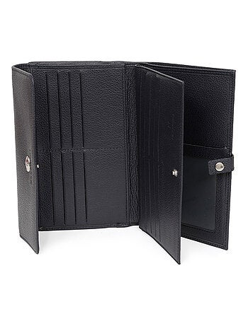 Compagnon de voyage 2 volets cuir confort hexagona