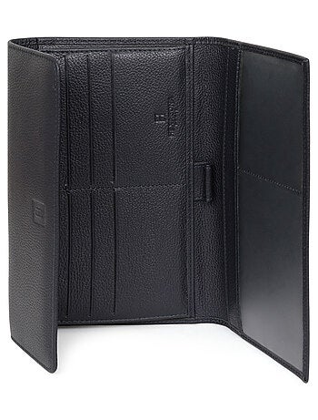 Compagnon de voyage 2 volets cuir confort hexagona