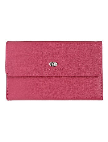 Compagnon de voyage 2 volets cuir confort hexagona