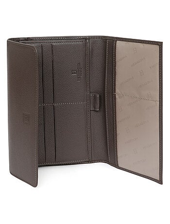 Compagnon de voyage 2 volets cuir confort hexagona
