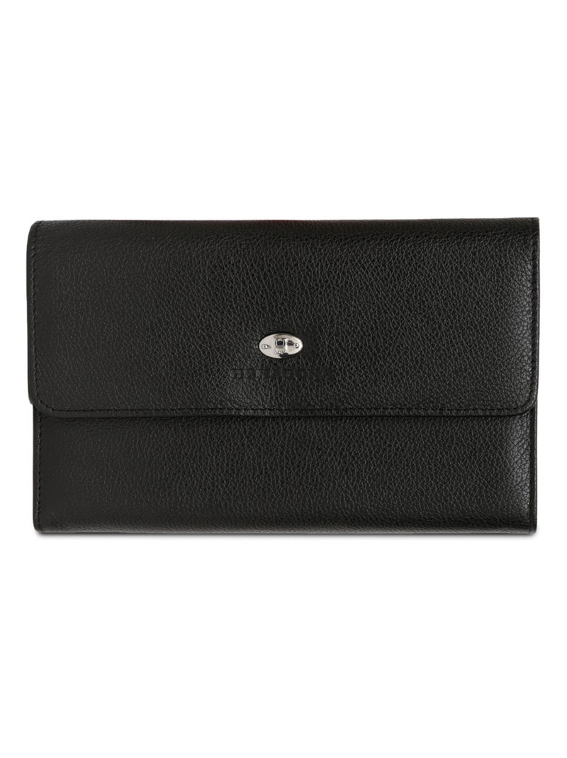 Compagnon de voyage  2 volets  Cuir CONFORT Noir - Kiabi