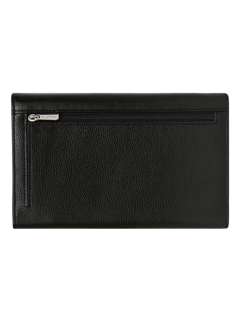 Compagnon de voyage  2 volets  Cuir CONFORT Noir - Kiabi