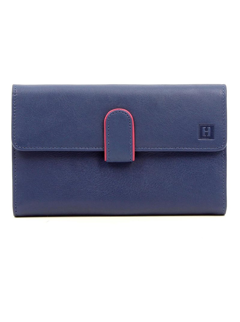 Compagnon de voyage  2 volets  Cuir MULTICO Bleu Multicolore - Kiabi