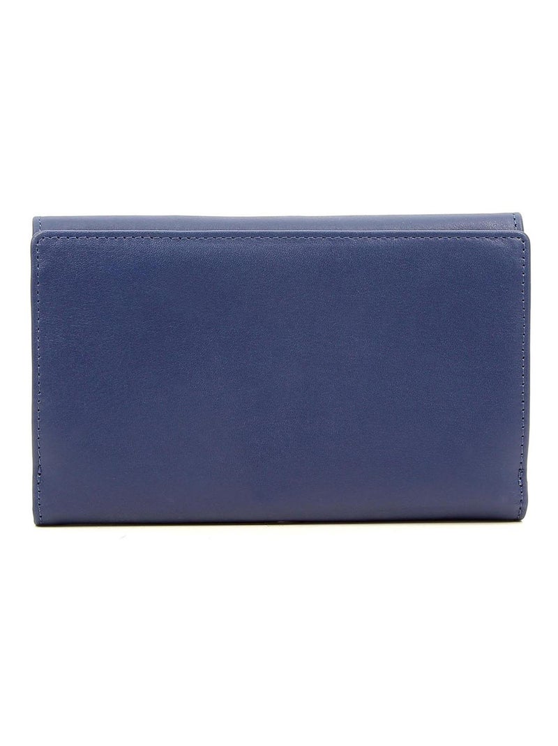 Compagnon de voyage  2 volets  Cuir MULTICO Bleu Multicolore - Kiabi