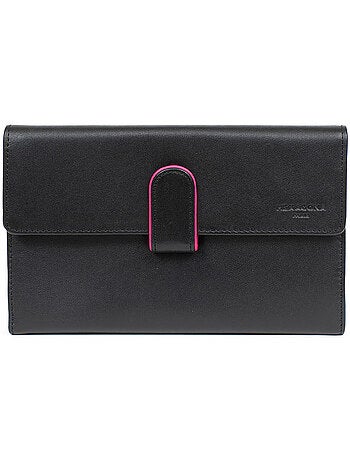 Compagnon de voyage 2 volets cuir multico hexagona