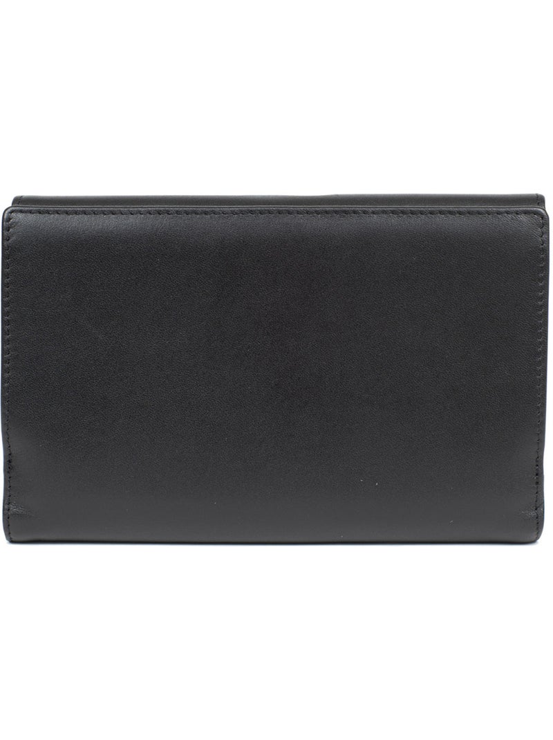 Compagnon de voyage  2 volets  cuir multico hexagona Noir Multicolore - Kiabi