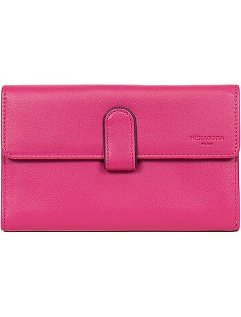 Compagnon de voyage 2 volets cuir multico hexagona