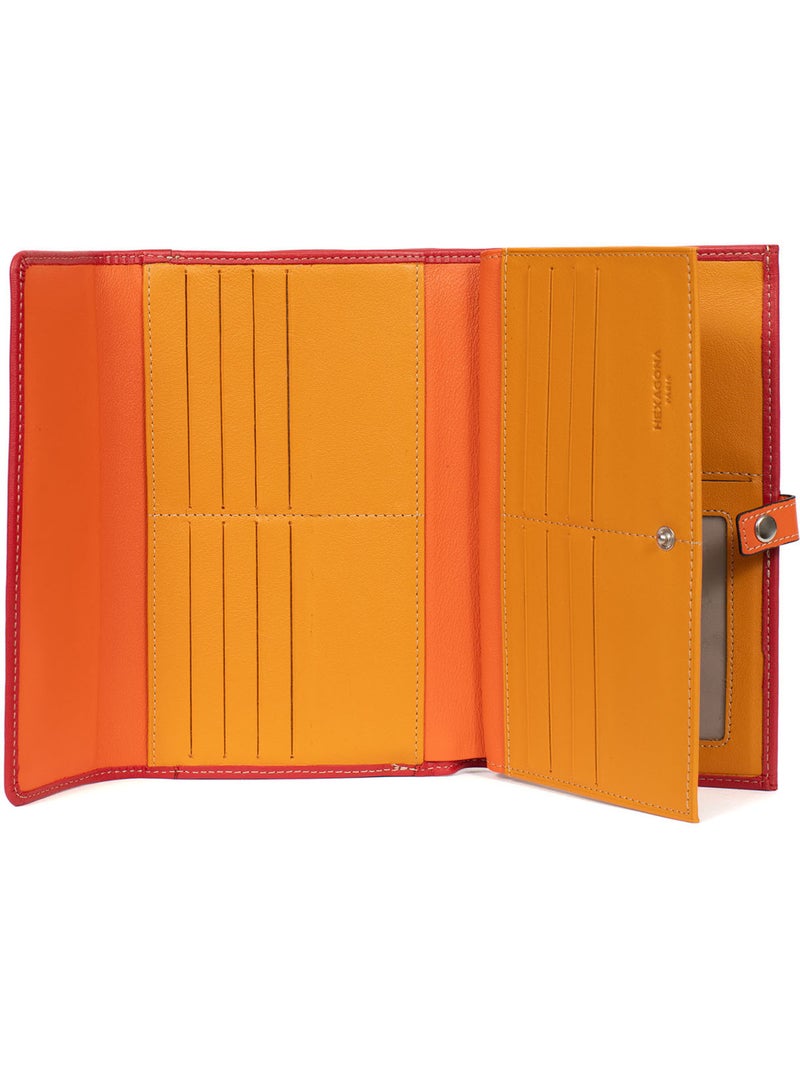 Compagnon de voyage  2 volets  Cuir MULTICO Rouge - Kiabi
