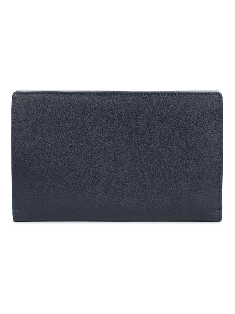 Compagnon de voyage  2 volets  Stop RFID  Cuir BAHIA Bleu Multicolore - Kiabi