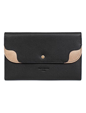 Compagnon de voyage 2 volets stop rfid cuir bahia hexagona