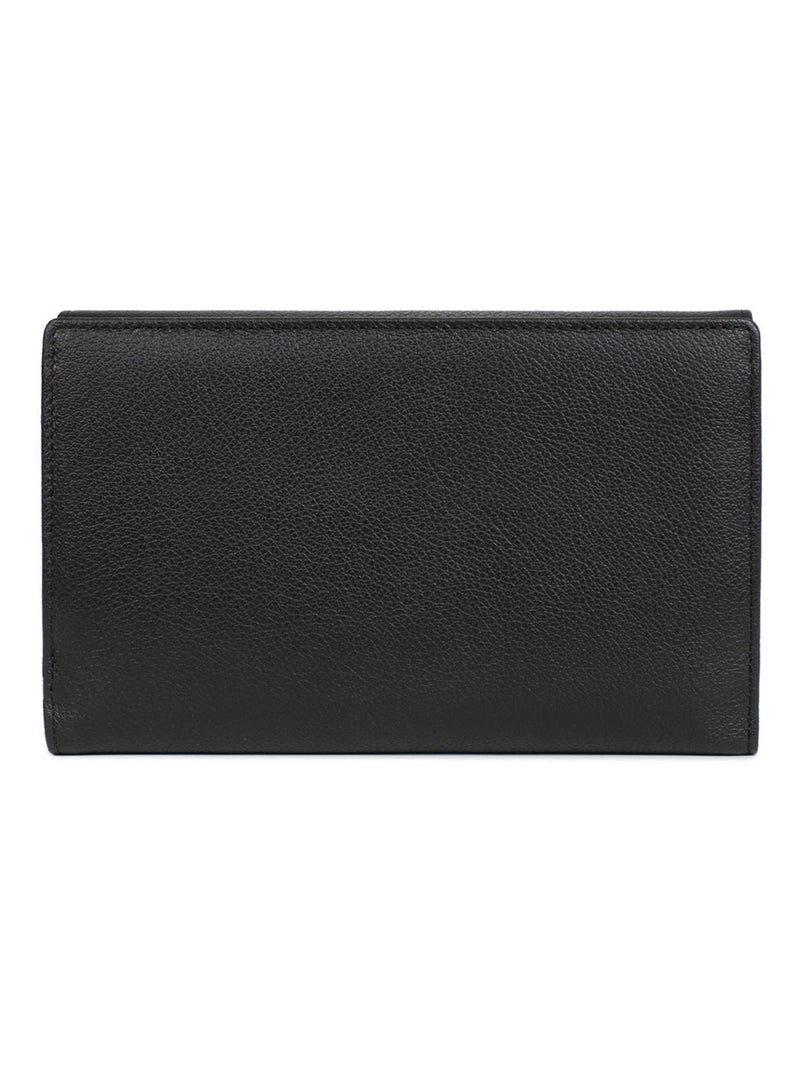 Compagnon de voyage  2 volets  stop rfid  cuir bahia hexagona Noir Multicolore - Kiabi