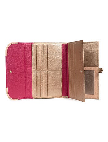 Compagnon de voyage 2 volets stop rfid cuir bahia hexagona