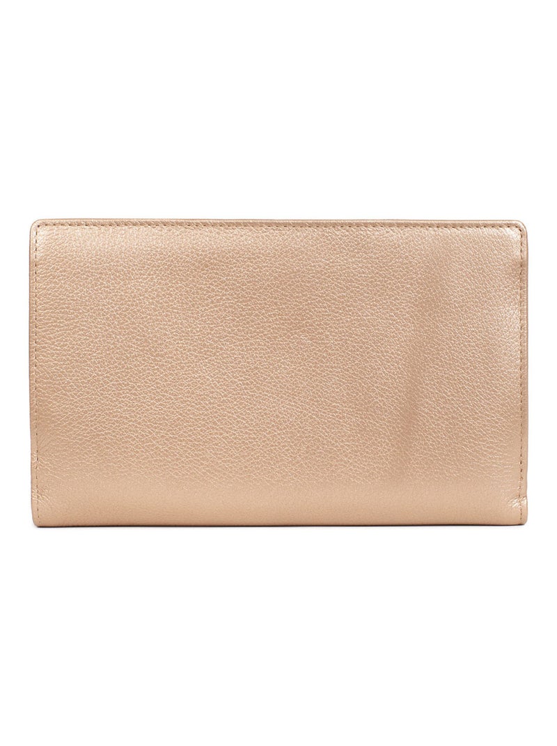 Compagnon de voyage  2 volets  stop rfid  cuir bahia hexagona Rose fushia - Kiabi