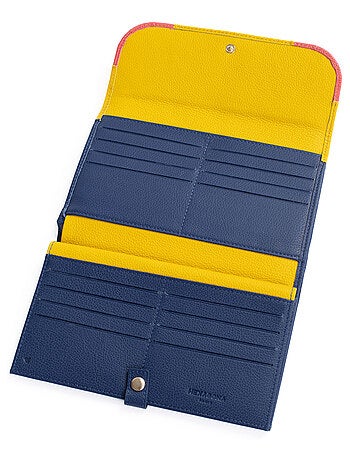 Compagnon de voyage 2 volets Stop RFID Cuir BAHIA