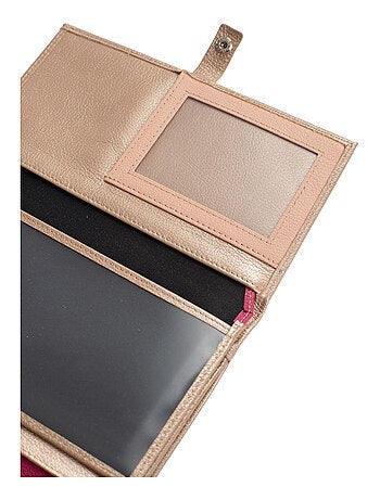 Compagnon de voyage 2 volets Stop RFID Cuir BAHIA