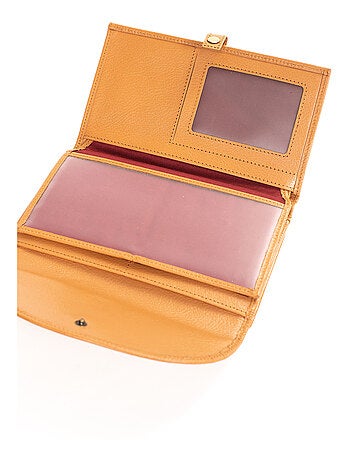 Compagnon de voyage 2 volets stop rfid cuir bastille hexagona