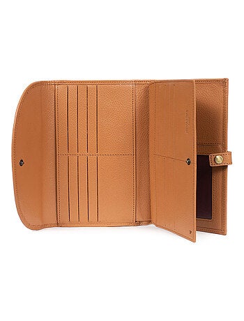 Compagnon de voyage 2 volets Stop RFID Cuir BASTILLE