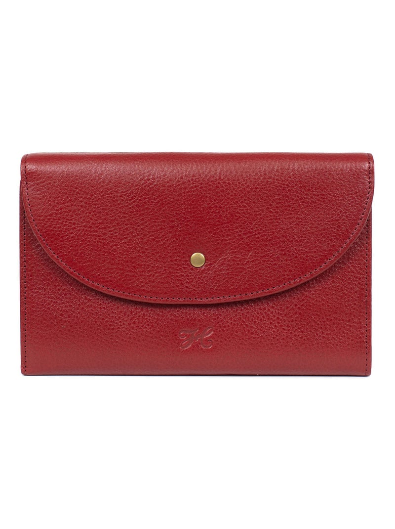 Compagnon de voyage  2 volets  Stop RFID  Cuir BASTILLE Rouge carmin - Kiabi