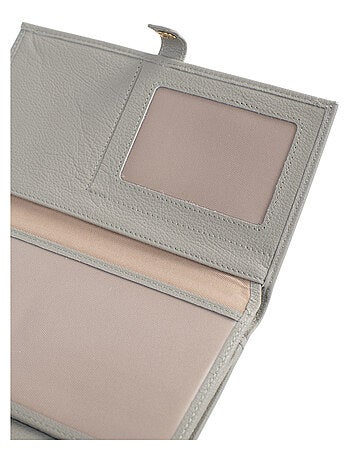 Compagnon de voyage 2 volets Stop RFID Cuir LUNA