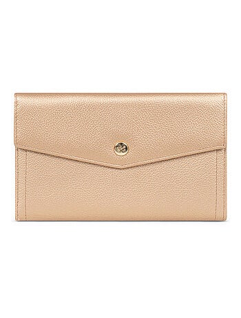 Compagnon de voyage 2 volets stop rfid cuir luna hexagona