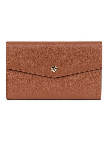 Compagnon de voyage 2 volets stop rfid cuir luna hexagona