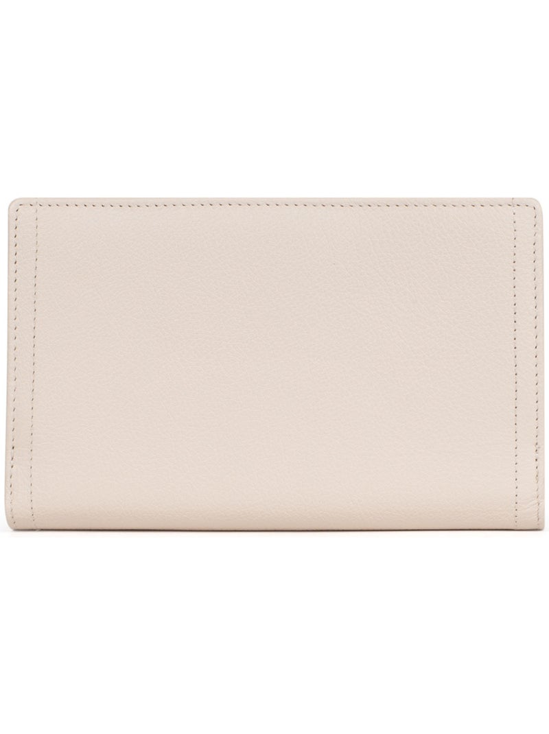 Compagnon de voyage  2 volets  Stop RFID  Cuir LUNA Ivoire - Kiabi