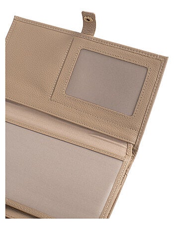 Compagnon de voyage 2 volets Stop RFID Cuir LUNA