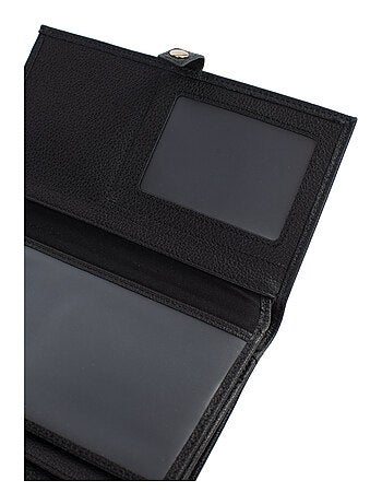 Compagnon de voyage 2 volets Stop RFID Cuir LUNA