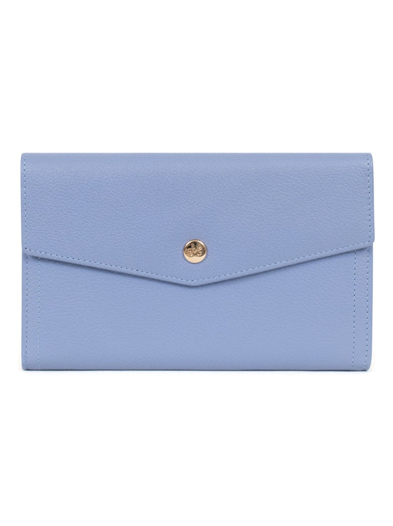 Compagnon de voyage  2 volets  Stop RFID  Cuir LUNA Violet clair - Kiabi