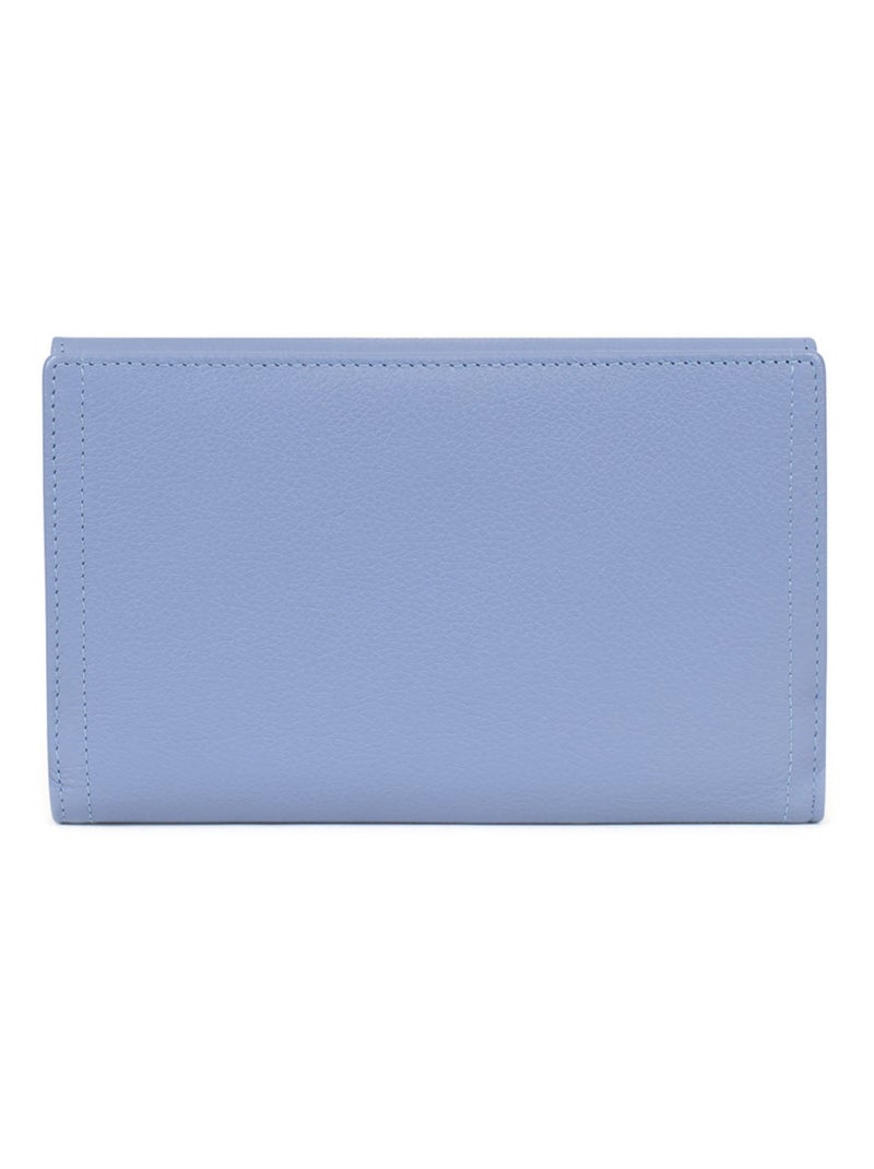 Compagnon de voyage  2 volets  Stop RFID  Cuir LUNA Violet clair - Kiabi