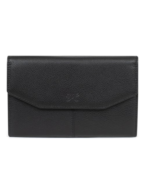 Compagnon de voyage  2 volets  Stop RFID  Cuir PARISIENNE - Kiabi