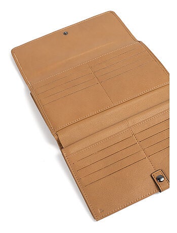 Compagnon de voyage 2 volets Stop RFID Cuir SAUVAGE