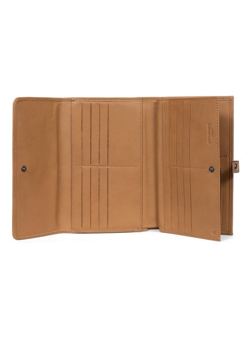 Compagnon de voyage  2 volets  Stop RFID  Cuir SAUVAGE - Kiabi