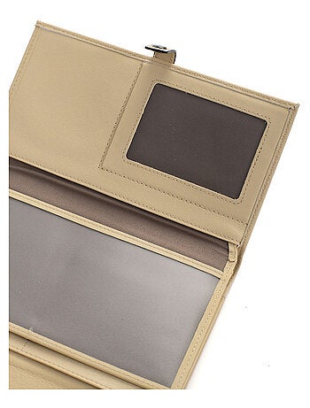 Compagnon de voyage 2 volets Stop RFID Cuir SAUVAGE