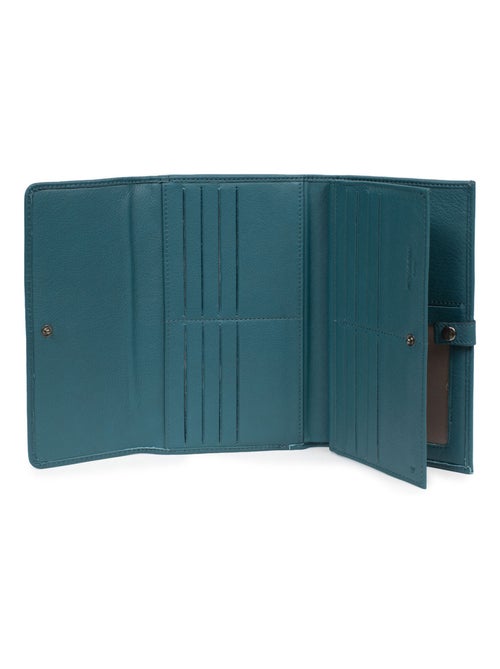 Compagnon de voyage  2 volets  Stop RFID  Cuir SAUVAGE - Kiabi