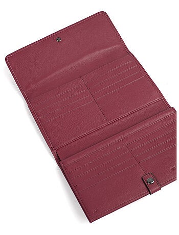 Compagnon de voyage 2 volets Stop RFID Cuir SAUVAGE