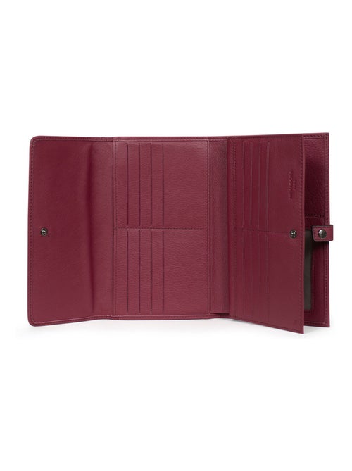 Compagnon de voyage  2 volets  Stop RFID  Cuir SAUVAGE - Kiabi