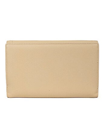 Compagnon de voyage 2 volets stop rfid cuir sauvage hexagona
