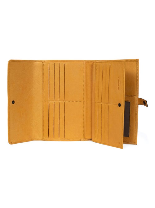 Compagnon de voyage  2 volets  Stop RFID  Cuir SAUVAGE - Kiabi