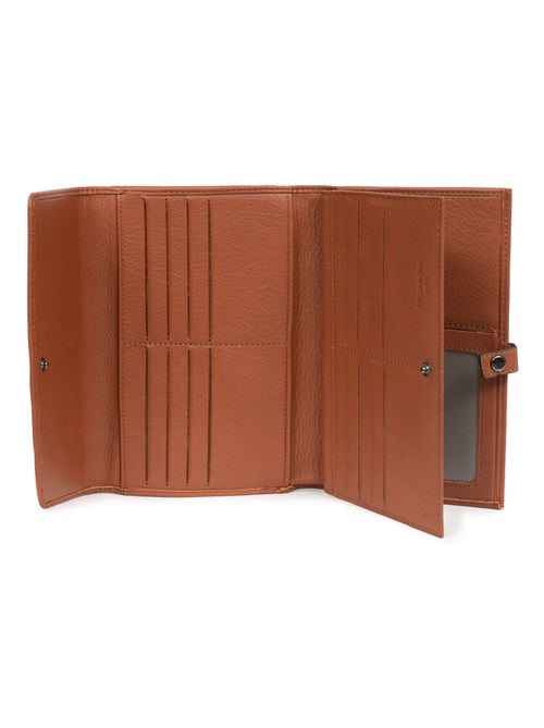Compagnon de voyage  2 volets  Stop RFID  Cuir SAUVAGE - Kiabi
