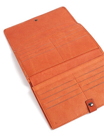 Compagnon de voyage 2 volets Stop RFID Cuir SAUVAGE