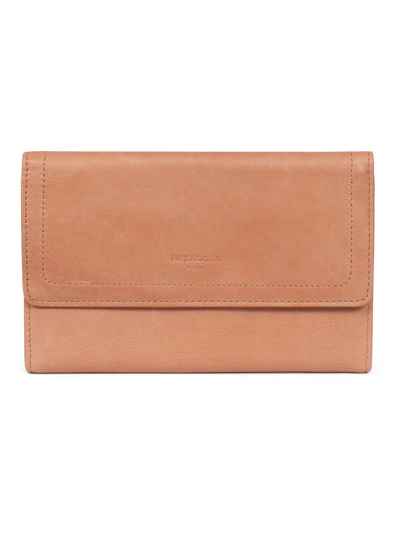 Compagnon de voyage  2 volets  Stop RFID  Cuir SAUVAGE Peche - Kiabi