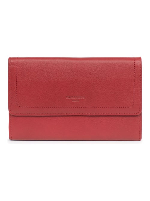 Compagnon de voyage  2 volets  Stop RFID  Cuir SAUVAGE - Kiabi