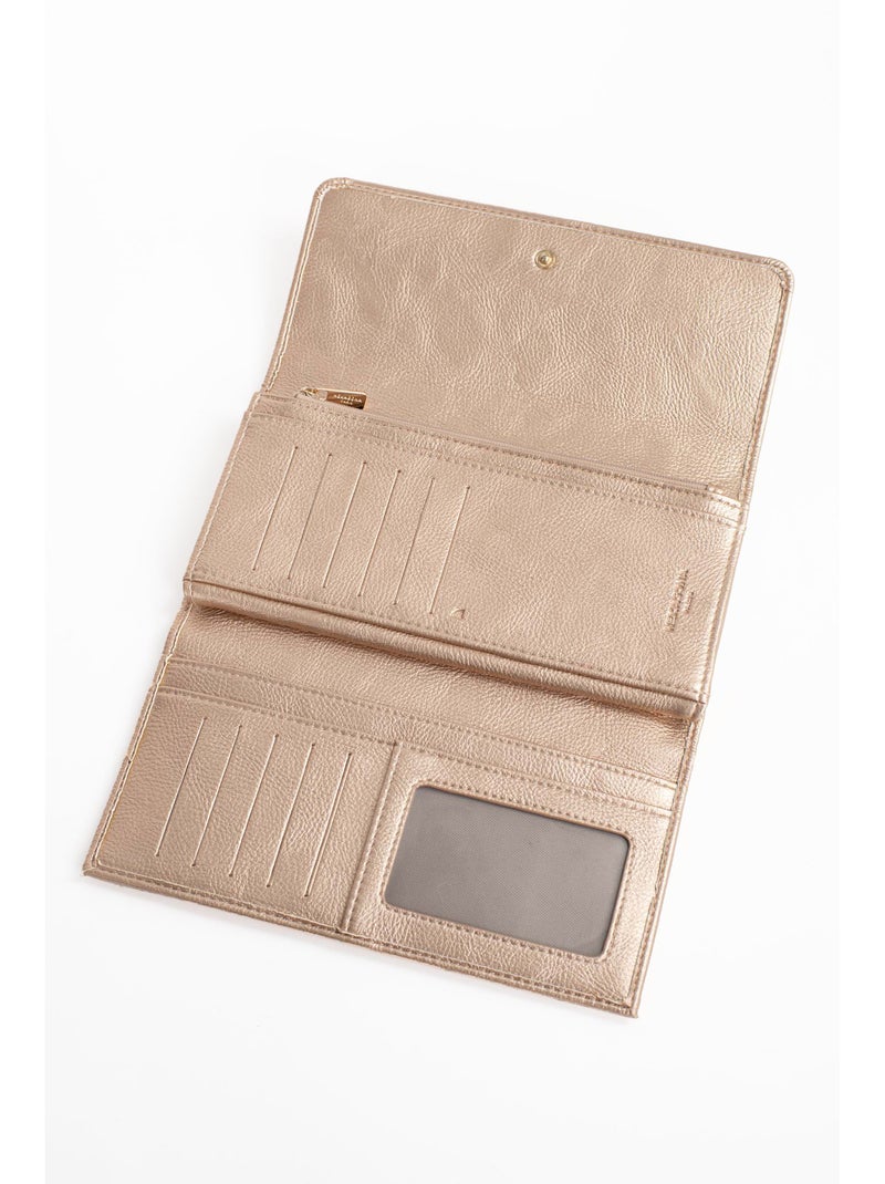 Compagnon de voyage  2 volets  Stop RFID MOLY Doré - Kiabi